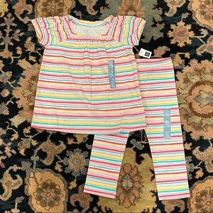*NWT* Baby Gap Girls 5 Striped Capri Set